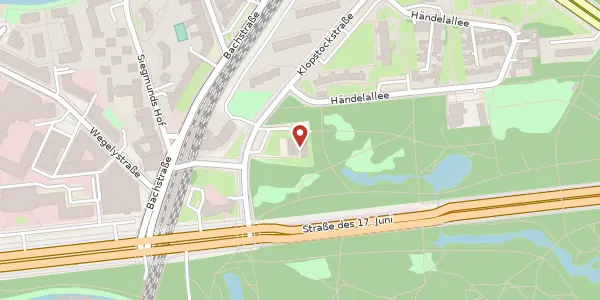 Karte der Umgebung von Klopstockstraße 2, 10557 Berlin