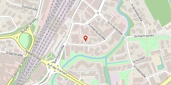 Karte der Umgebung von Kurfürstenstr. 13, 32052 Herford