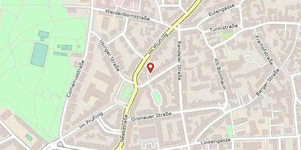 Karte der Umgebung von Throner Str. 3, 60385 Frankfurt