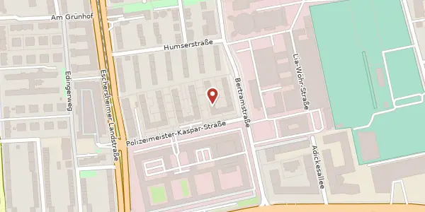 Karte der Umgebung von Polizeimeister-Kasper-Str. 6, 60320 Frankfurt