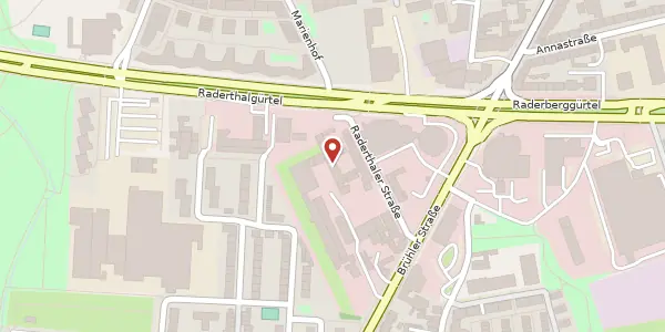 Karte der Umgebung von Raderthaler Str. 37, 50968 Köln