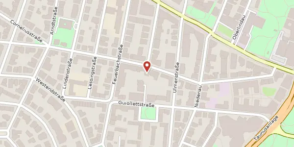Karte der Umgebung von Kettenhofweg 55, 60325 Frankfurt