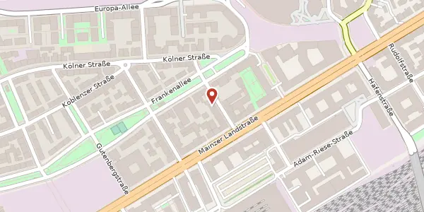 Karte der Umgebung von Heinrichstr. 11, 60327 Frankfurt