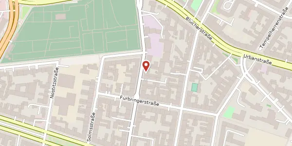 Karte der Umgebung von Zossener Straße 51, 10961 Berlin