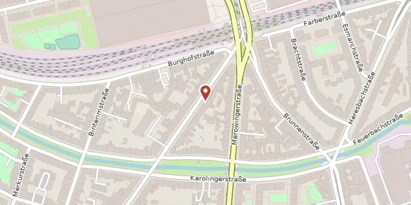 Karte der Umgebung von Aachener Str. 16, 40223 Düsseldorf