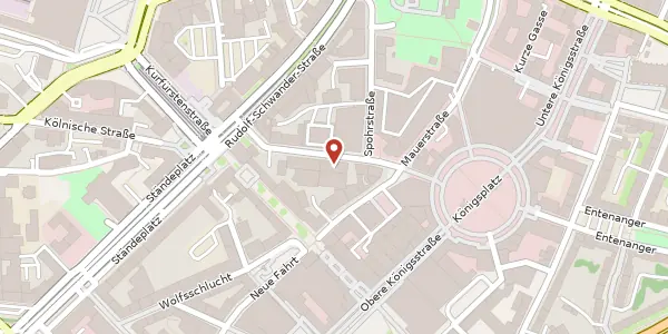 Karte der Umgebung von Kölnische Straße 9 - 11, 34117 Kassel