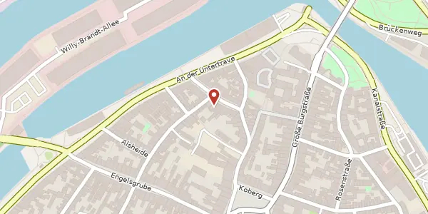 Karte der Umgebung von Große Altefähre 25, 23552 Lübeck