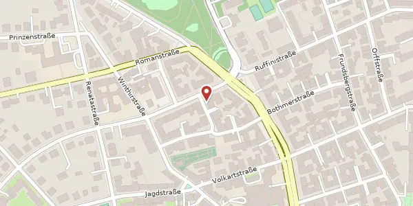 Karte der Umgebung von Johann-von-Werth-Str. 1, 80639 München