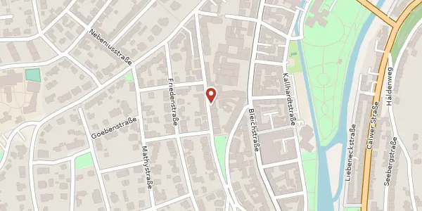 Karte der Umgebung von Lameystraße 19, 75173 Pforzheim