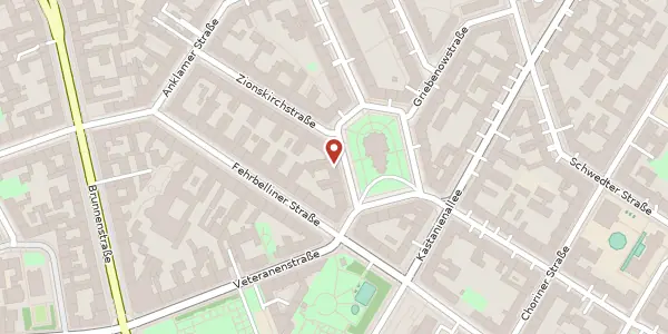 Karte der Umgebung von Zionskirchstraße 26, 10119 Berlin