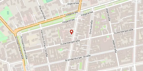 Karte der Umgebung von Lindenstr. 7, 14467 Potsdam