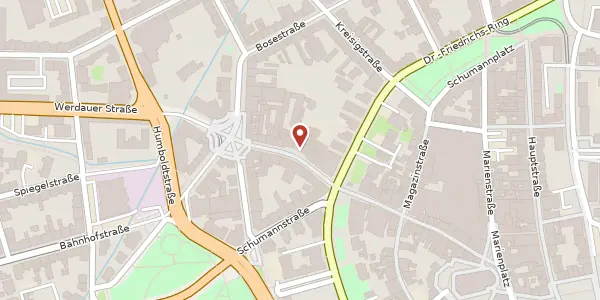 Karte der Umgebung von Äußere Plauensche Straße 18, 08056 Zwickau