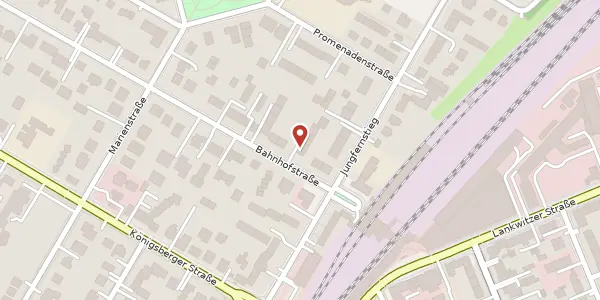 Karte der Umgebung von Bahnhofstraße 1, 12207 Berlin