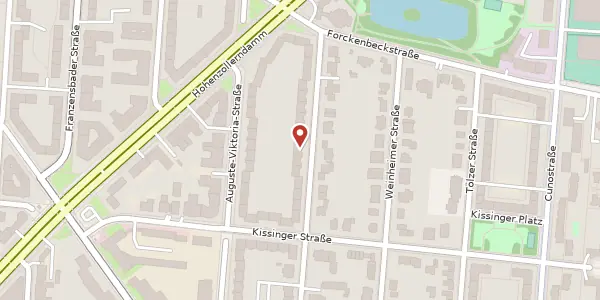Karte der Umgebung von Davoser Straße 14 A, 14199 Berlin