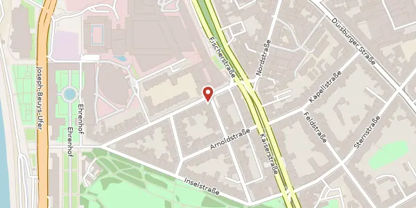 Karte der Umgebung von Freiligrathstr. 36, 40479 Düsseldorf