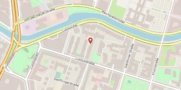 Karte der Umgebung von Lützowstraße 45F, 10785 Berlin