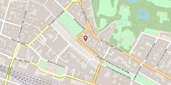 Karte der Umgebung von Rudolf-Breitscheid-Str. 19, 90762 Fürth