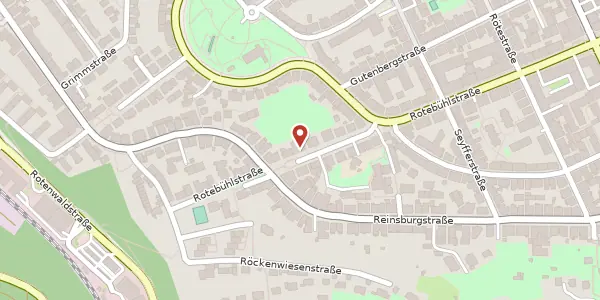Karte der Umgebung von Rotebühlstraße 158, 70197 Stuttgart