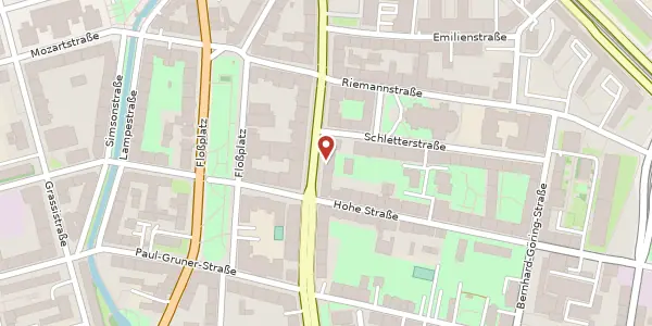 Karte der Umgebung von Karl-Liebknecht-Straße 11, 04107 Leipzig