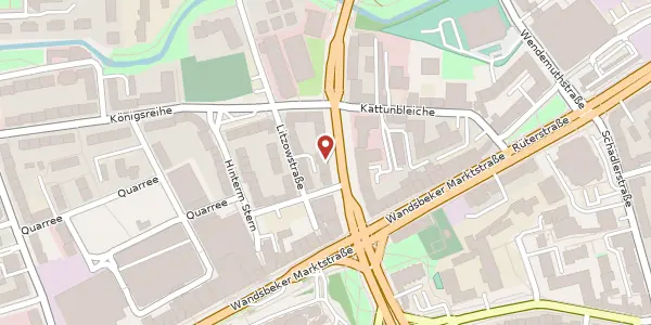 Karte der Umgebung von Wandsbeker Allee 68, 22041 Hamburg