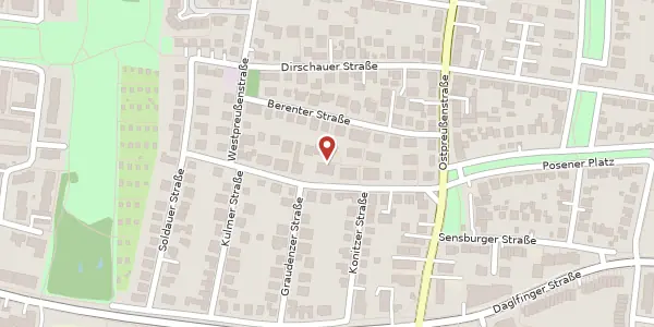 Karte der Umgebung von Stargarder Str. 15 a, 81927 München