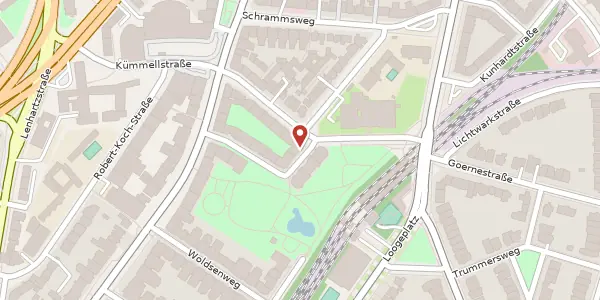Karte der Umgebung von Gustav-Leo-Straße 15, 20249 Hamburg