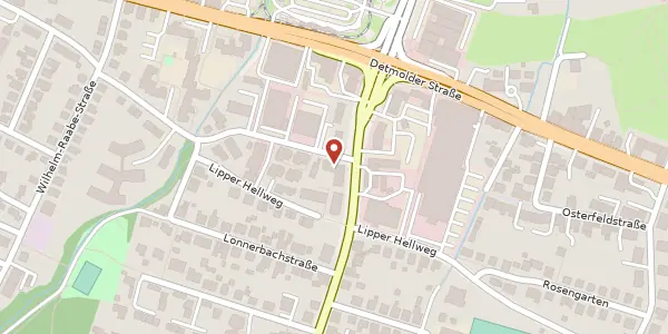 Karte der Umgebung von Osningstr. 10+12, 33605 Bielefeld