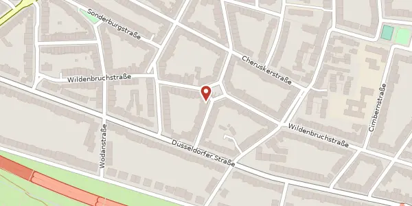 Karte der Umgebung von Drakeplatz 6, 40545 Düsseldorf