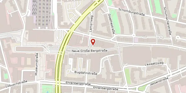 Karte der Umgebung von Neue Große Bergstraße 9, 22767 Hamburg