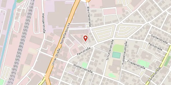 Karte der Umgebung von Parkstraße 40, 88212 Ravensburg