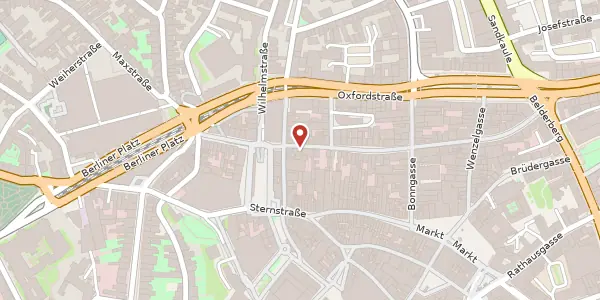 Karte der Umgebung von Friedrichstraße 4, 53111 Bonn