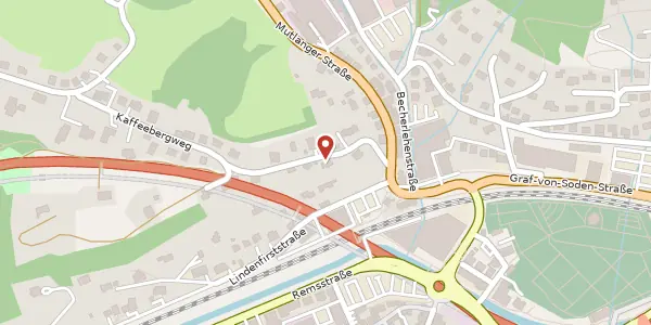 Karte der Umgebung von Kaffeebergweg 3, 73527 Schwäbisch Gmünd