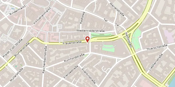 Karte der Umgebung von Frauenstr. 30, 80469 München