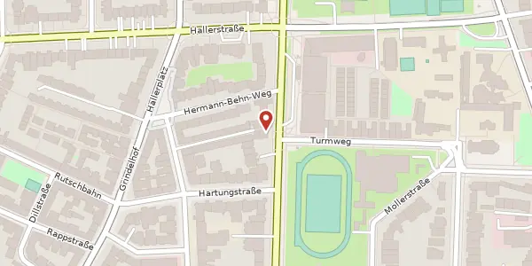 Karte der Umgebung von Rothenbaumchaussee 101, 20148 Hamburg