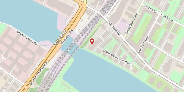 Karte der Umgebung von Alt-Stralau 4 d, 10245 Berlin