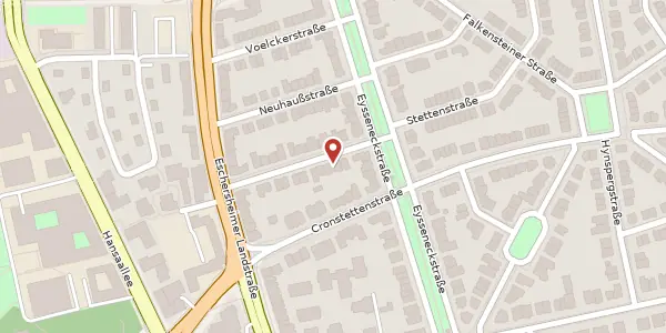 Karte der Umgebung von Melemstr. 5, 60322 Frankfurt