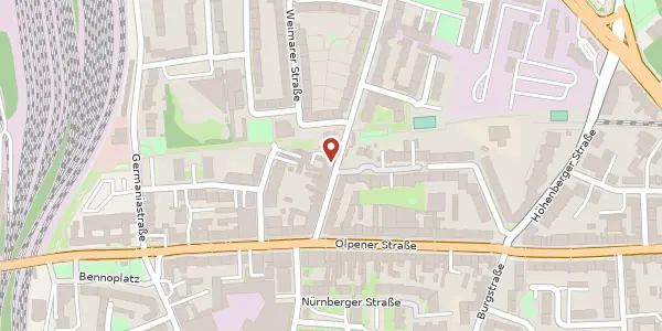 Karte der Umgebung von Fuldaer Str. 19, 51103 Köln
