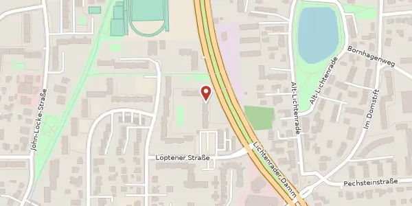 Karte der Umgebung von Lichtenrader Damm 256, 12305 Berlin