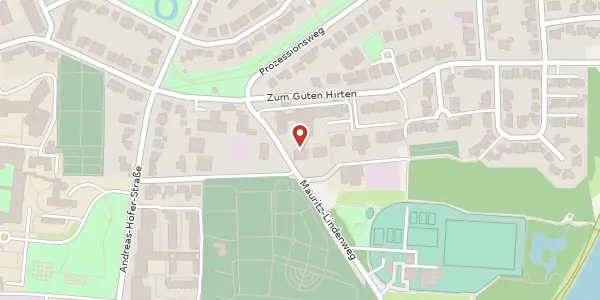 Karte der Umgebung von Mauritz-Lindenweg 63, 48145 Münster