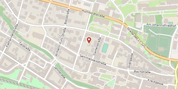 Karte der Umgebung von August-Bebel-Straße 7 a, 07743 Jena
