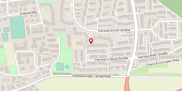 Karte der Umgebung von Herzog-Georg-Weg 61, 85604 Zorneding