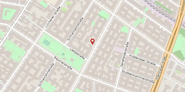 Karte der Umgebung von Dunckerstraße 79, 10437 Berlin
