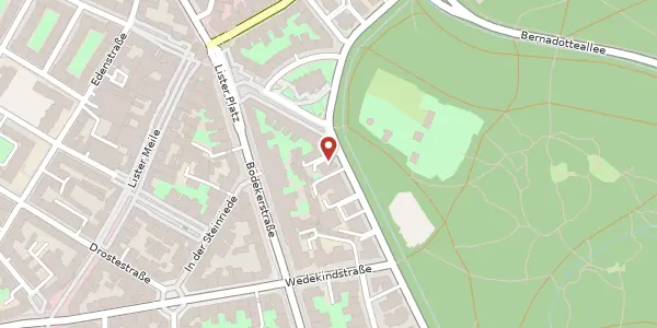 Karte der Umgebung von Hohenzollernstraße 54 A, 30161 Hannover