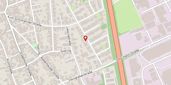 Karte der Umgebung von Lange Straße 105, 63110 Rodgau