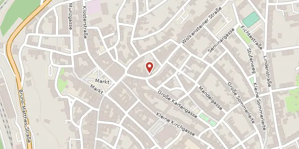 Karte der Umgebung von Wolkensteiner Straße 13, 09456 Annaberg-Buchholz