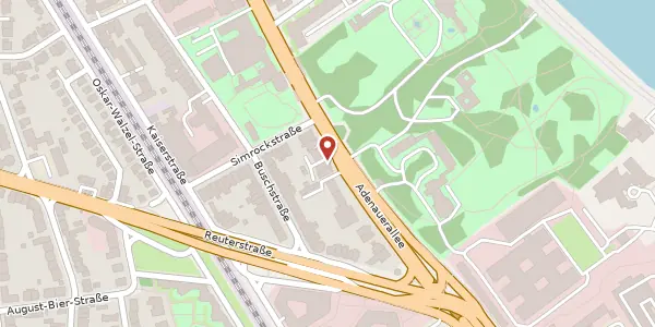 Karte der Umgebung von Adenauerallee 176, 53113 Bonn