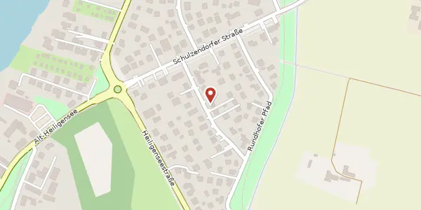 Karte der Umgebung von Hademarscher Weg 9, 13503 Berlin