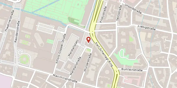 Karte der Umgebung von Marstallstr. 11, 80539 München