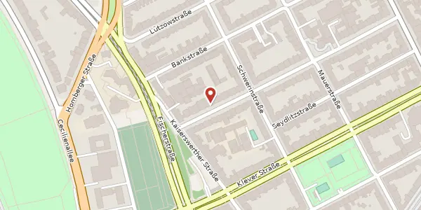 Karte der Umgebung von Zietenstr. 10, 40476 Düsseldorf