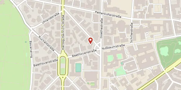 Karte der Umgebung von Beethovenplatz 2, 80336 München